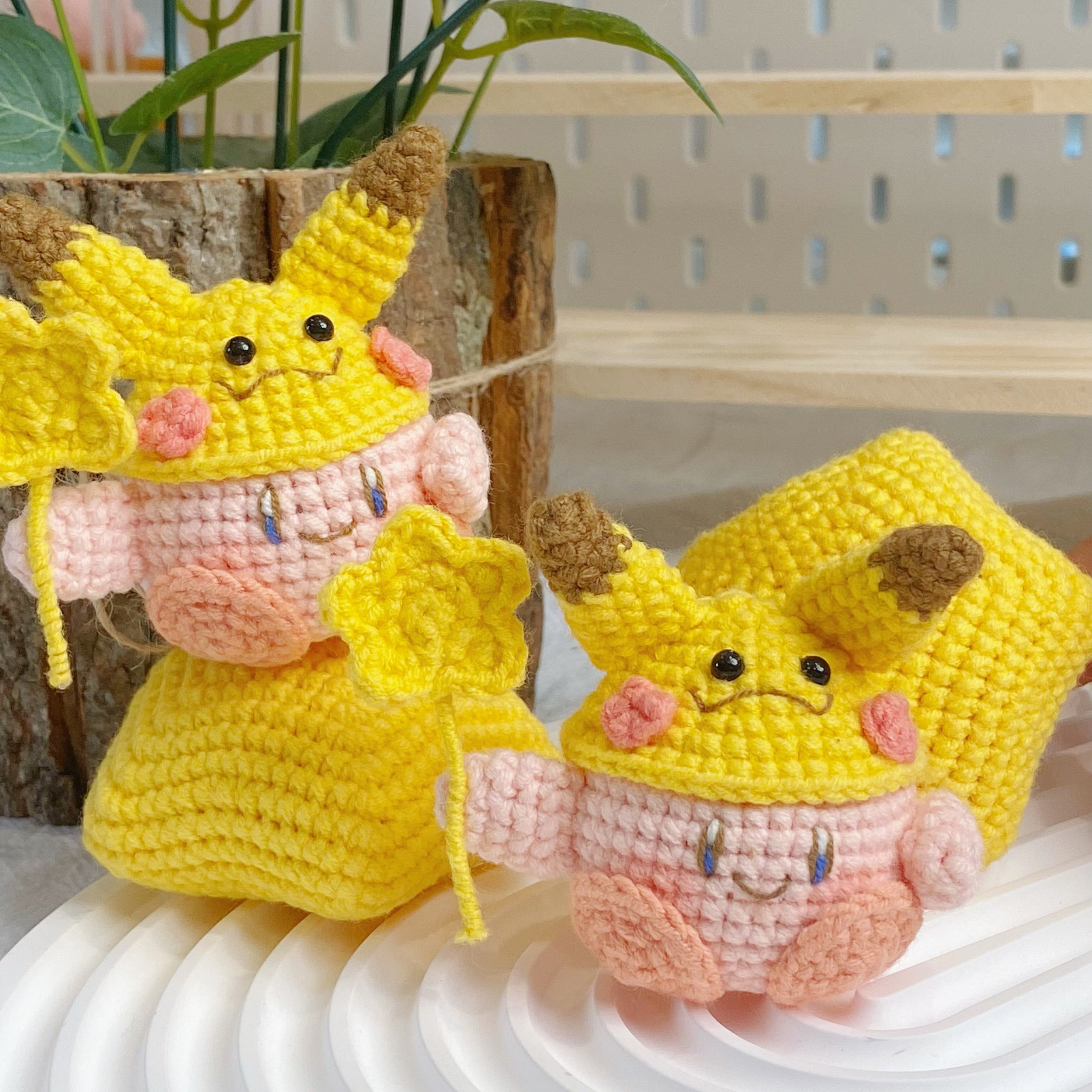 Kirby Table Decoration Magnet Dolls Set【Finished Crochet】 – AHAcraft