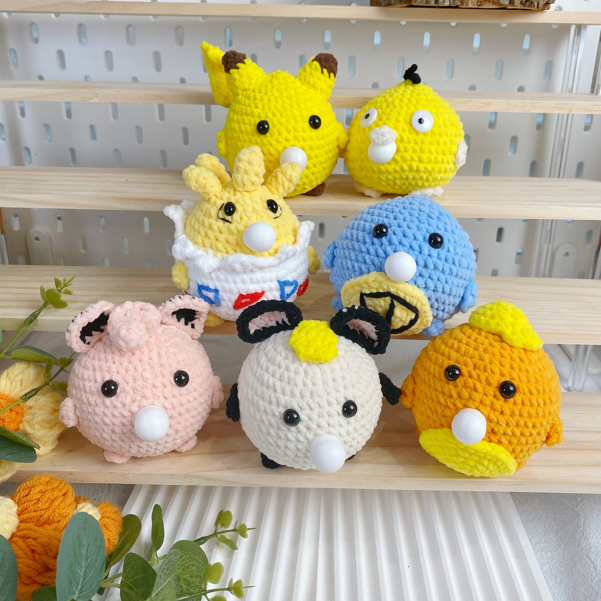 Squeezable Crochet Doll Set 4【Finished Crochet】1